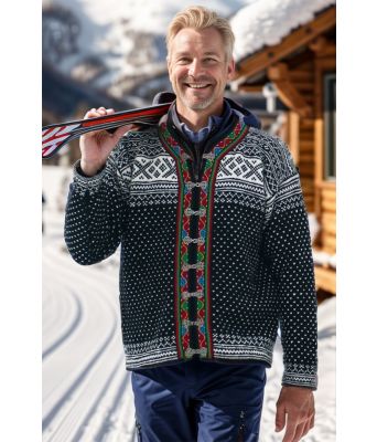 Setesdal kofte med påsydde ermer og bånd - DLG 175