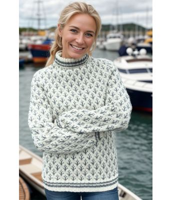 Kaptein genser naturhvit bunnfarge - DLG 22-002-AS502513