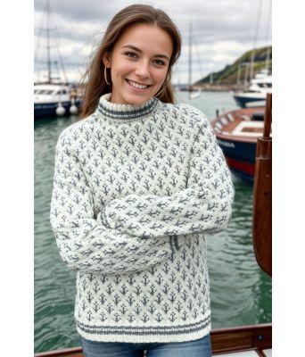 Kapteingenseren i naturhvit og grå - DLG 22-002-SR502530