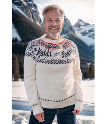 Kaldt som faen genseren i naturhvit - DLG 22-007-AS502B