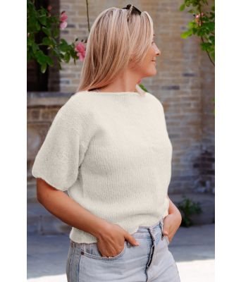 Hvit Peggy sweater - DLG-22-008-300