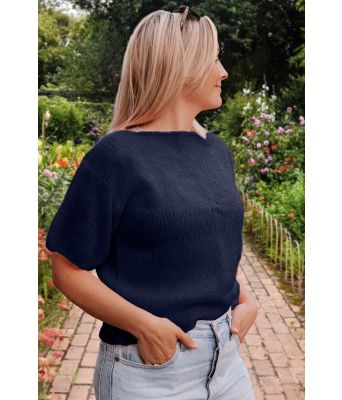 Marineblå Peggy sweater - DLG-22-008-326