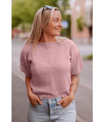 Lyst rosa Peggy sweater - DLG-22-008-364