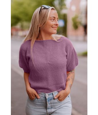 Peggy sweater i støvet lilla - DLG-22-008-372