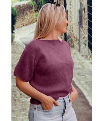 Peggy sweater bordeaux - DLG-22-008-373