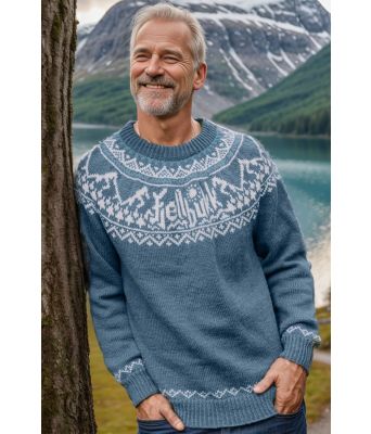 Fjellbukkgenseren i mørk denim - DLG 22-010-SU34403437