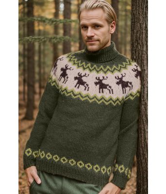 Grønn elg genser til jakt - DLG 23-002-935934