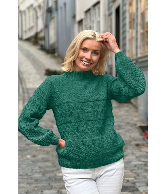 Grønn Månebedotten genser - DLG 23-004-3412