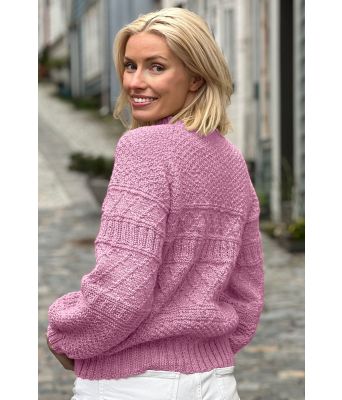 Pudderrosa Månebedotten genser - DLG 23-004-3500