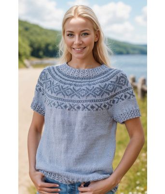 Blå Lysøen sommertopp - DLG 23-012C