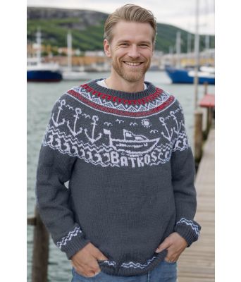 Jeansblå Båtkosgenser - DLG 23-013-527