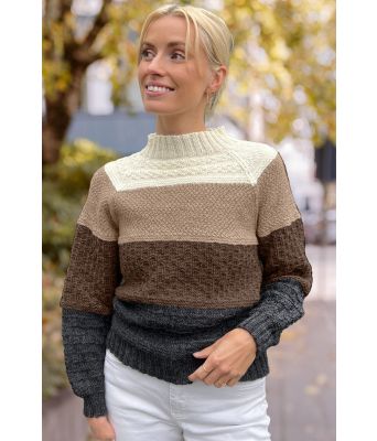 Structured stripes sweater - DLG 23-018-3427