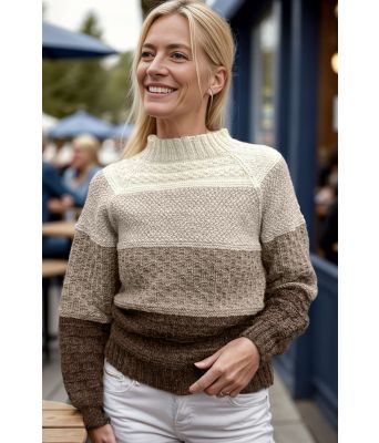 Structured stripes of brown - DLG 23-018-AS508