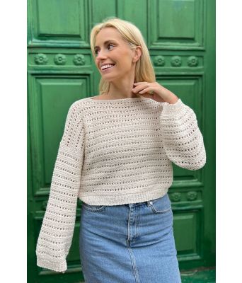 Cielo sweater i naturfarge - DLG 23-019-300