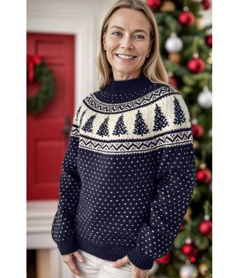 Marineblå juletregenser - DLG 23-033-SR526