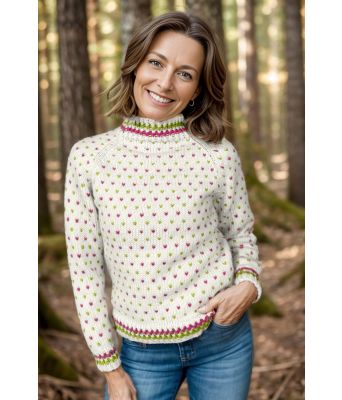 Lollilender med grønt og rosa mønster - DLG 23-051-S231261