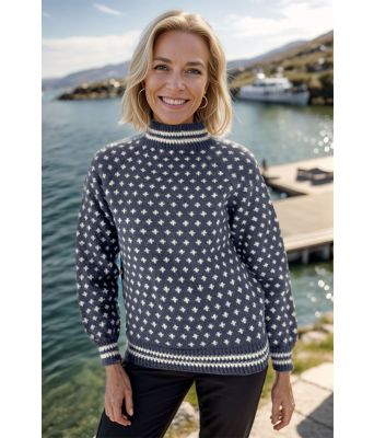 Jeansblå Heidmork islender - DLG-24-003-AS527500