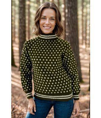 Olivengrønn Heidmork islender - DLG 24-003-SR543502