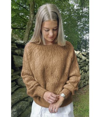 Nougat Girasolgenser i alpakkaull - DSA 101-08D