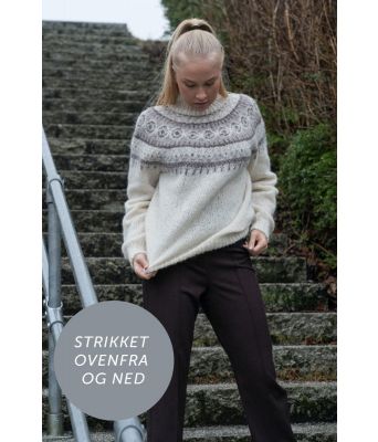 Heilo genser strikket ovenfra og ned - DSA 108-06