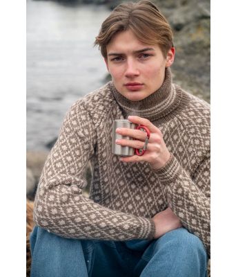 Islendergenser til herre i brun / beige - DSA 109-02