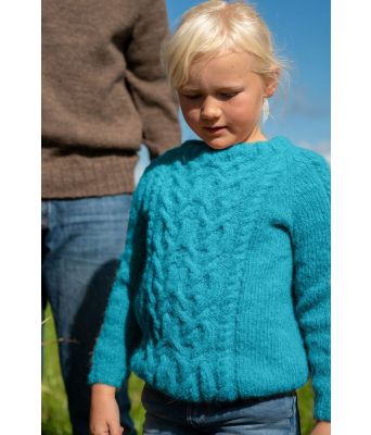 Turkis ametyst genser til jente - DSA 114-05G