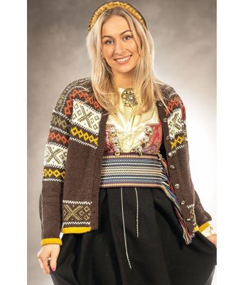 Mørkebrun Normann kofte - DSA 117-02