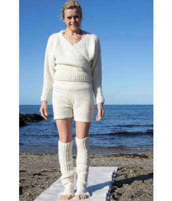 Milly strikkede leggvarmere - DSA 128-06
