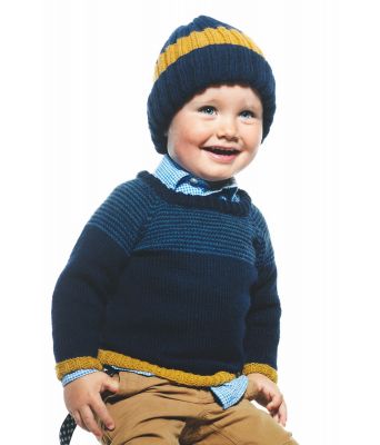 Raglangenser med lue til barn - DSA 34-10