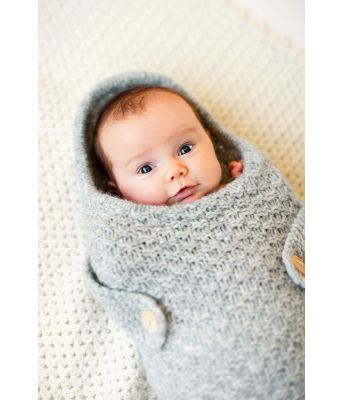 Coocoon strukturstrikket babypose - DSA 39-14