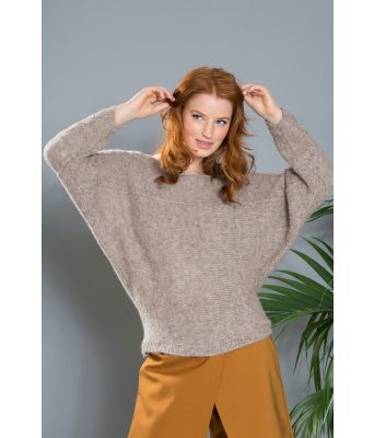 Bergflette strikket genser med strukturstrikk - DSA 48-03