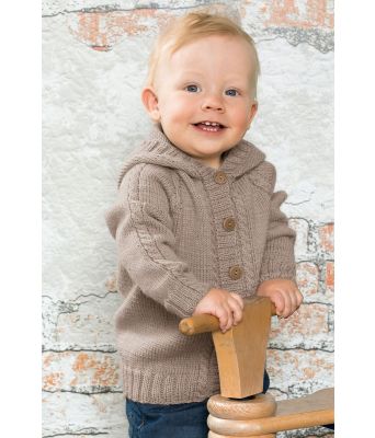 Julius strikket hettejakke til barn - DSA 49-08