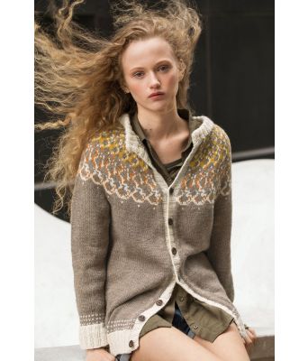 Isolde rundstrikket jakke - DSA 50-07