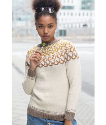 Isolda genser med rundfelling - DSA 50-10