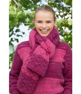 Olivia stort strikket megaskjerf - DSA 60-13
