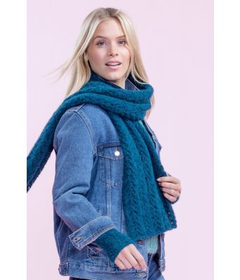 Jenny strikket sjal og pulsvarmere - DSA 63-04