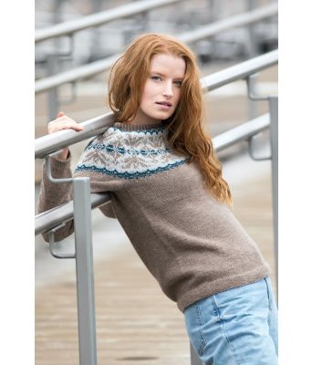 Lyst brun Maria genser - DSA 70-02