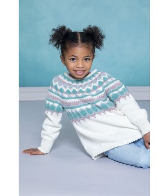 Hvit Gulla kids genser til barn - DSA 76-07