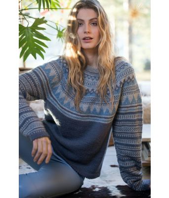 Blå Nora genser - DSA 77-12