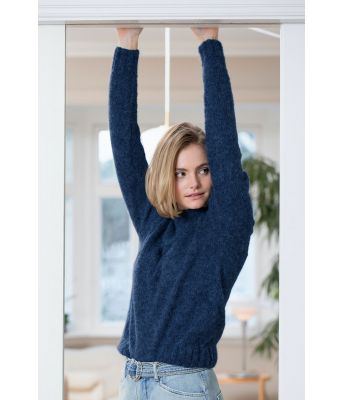 Marineblå Ragne genser - DSA 90-01C