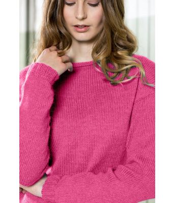 Mørk rosa Visla genser - DSA 91-14D