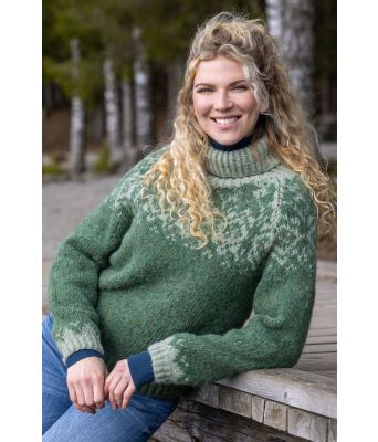 Grønn Geilogenser i myk alpakka - DSA 96-14