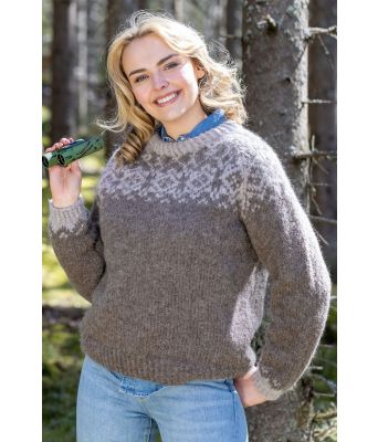 Gråbrun Geilo genser - DSA 96-15