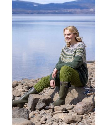 Grønn Leah strikket bukse - DSA 96-30