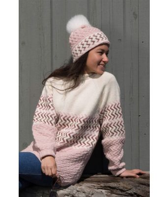Ebba genser og lue med dusk - Viking 1708-3