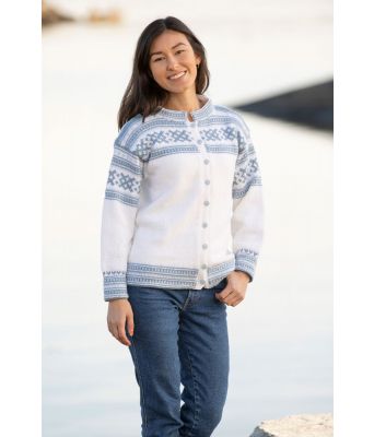 Elisabeth hvit kofte til dame - Viking 2001-03