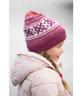 Ella strikket lue til jente - Viking 2001-06A