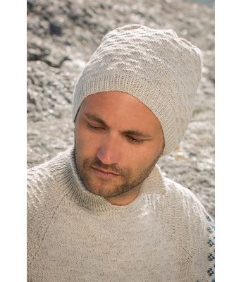 Ensfarget enkel og klassisk strikkelue - Viking 1710-13B