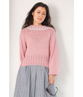 Estelle rosa strikkegenser - Viking 1808-12