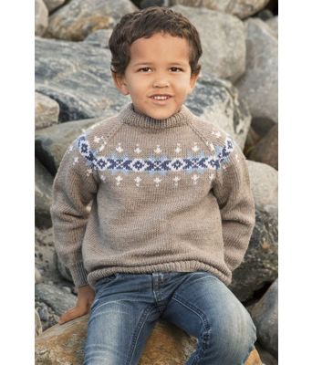 Føniks strikket genser til barn - Viking 1615-09